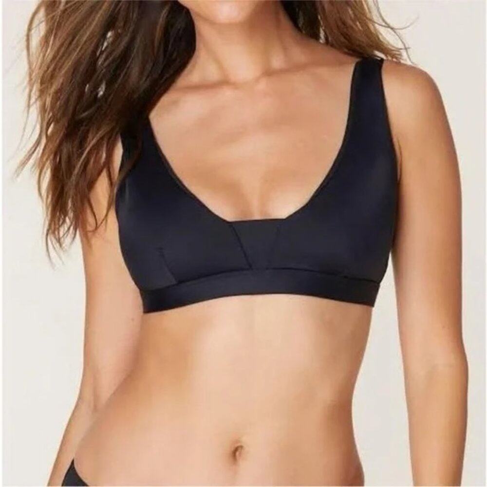 Andie The Tahiti‎ Bikini Top Black Size Medium
